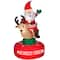 4ft. Animated Airblown® Inflatable Santa & Reindeer Rodeo Scene